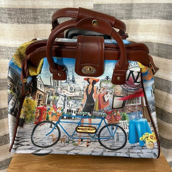Nicole Lee‎ Rolling Travel Tote Bag - Picture 1 of 15